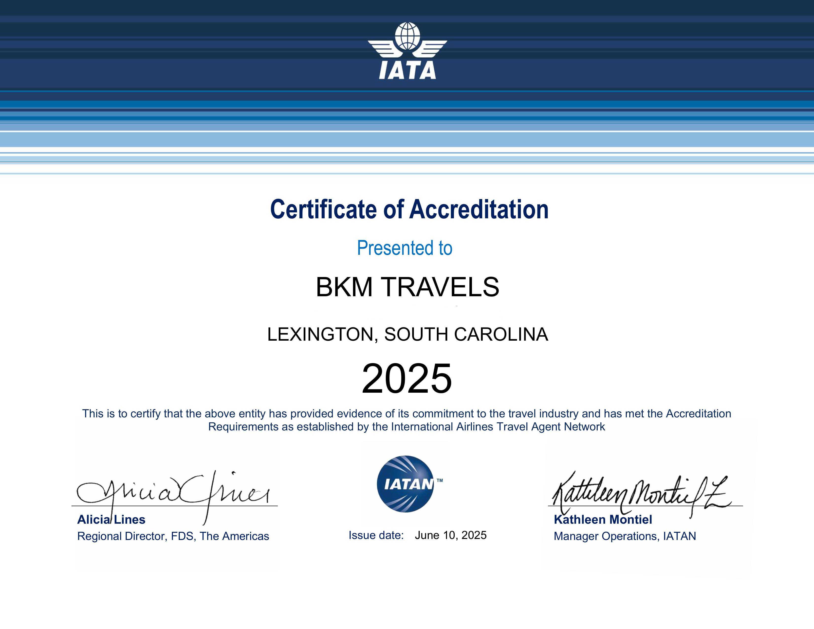 IATA Accreditation
